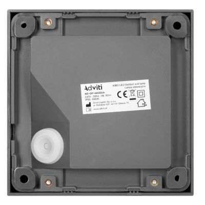 Lampa elewacyjna LED KIBO 1W 80lm IP65 4000K biała neutralna szary ORNO (AD-OP-6612GL4)